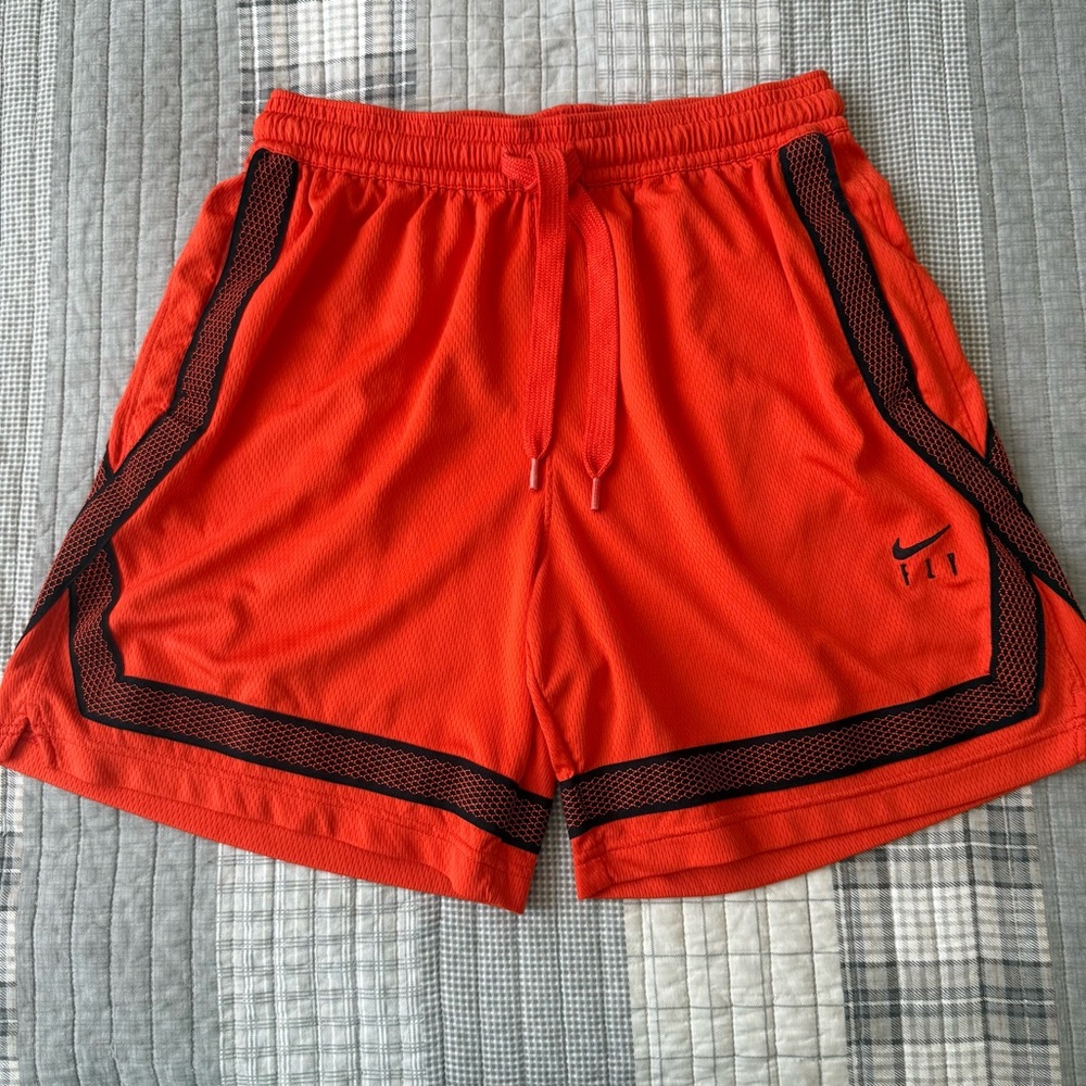 Nike Red and Black Athletic Shorts